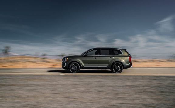 2020 Kia Telluride Driving Down Highway